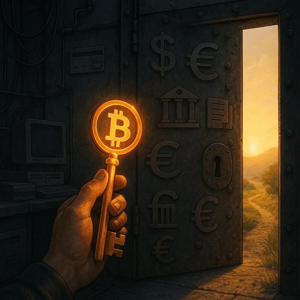 ビットコインで暮らすことは問題じゃない。本当の問題は、世界がまだフィアットで動いていること