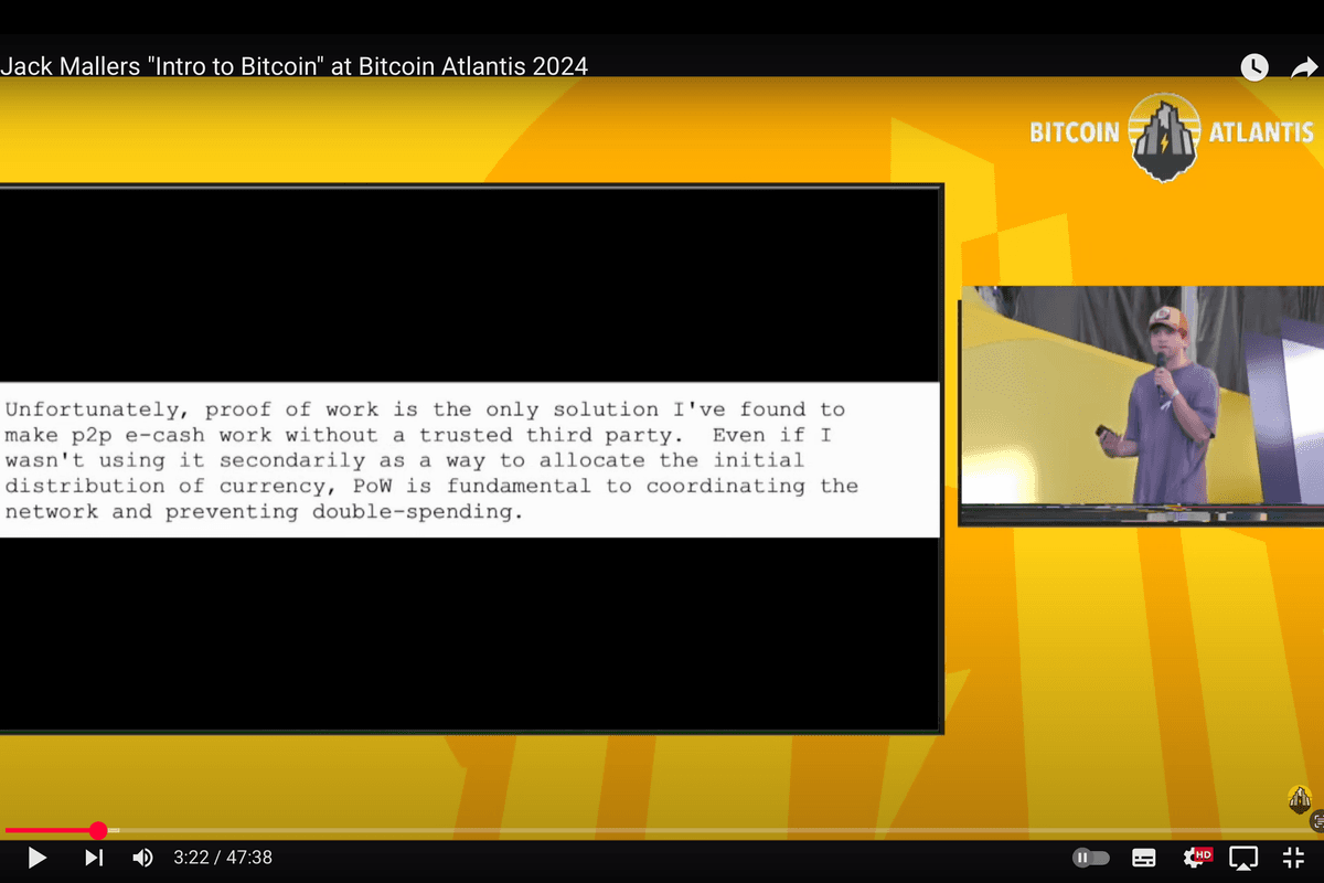 Jack Mallers「ビットコイン入門」@ビットコイン・アトランティス 2024