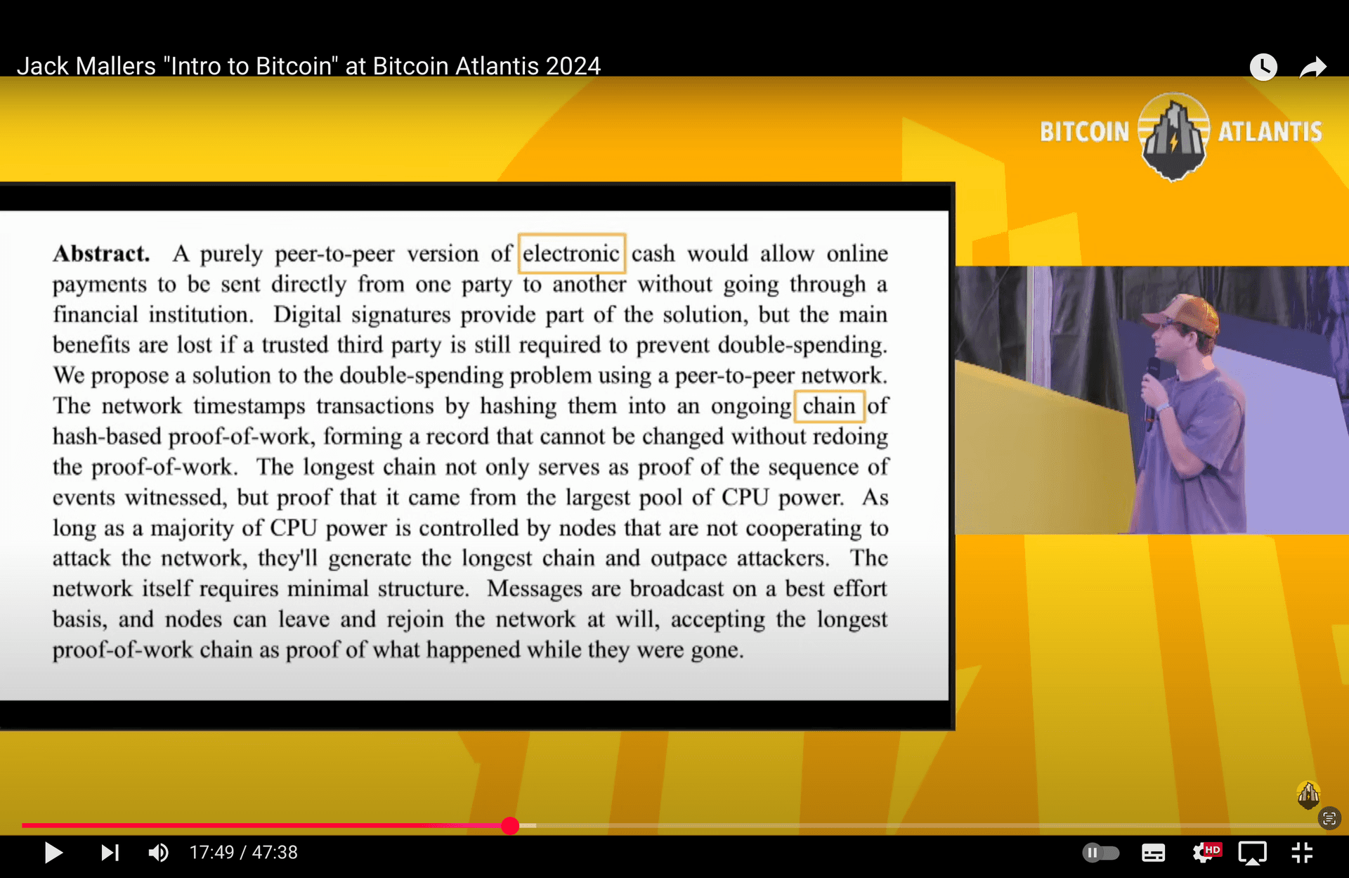 Jack Mallers「ビットコイン入門」@ビットコイン・アトランティス 2024