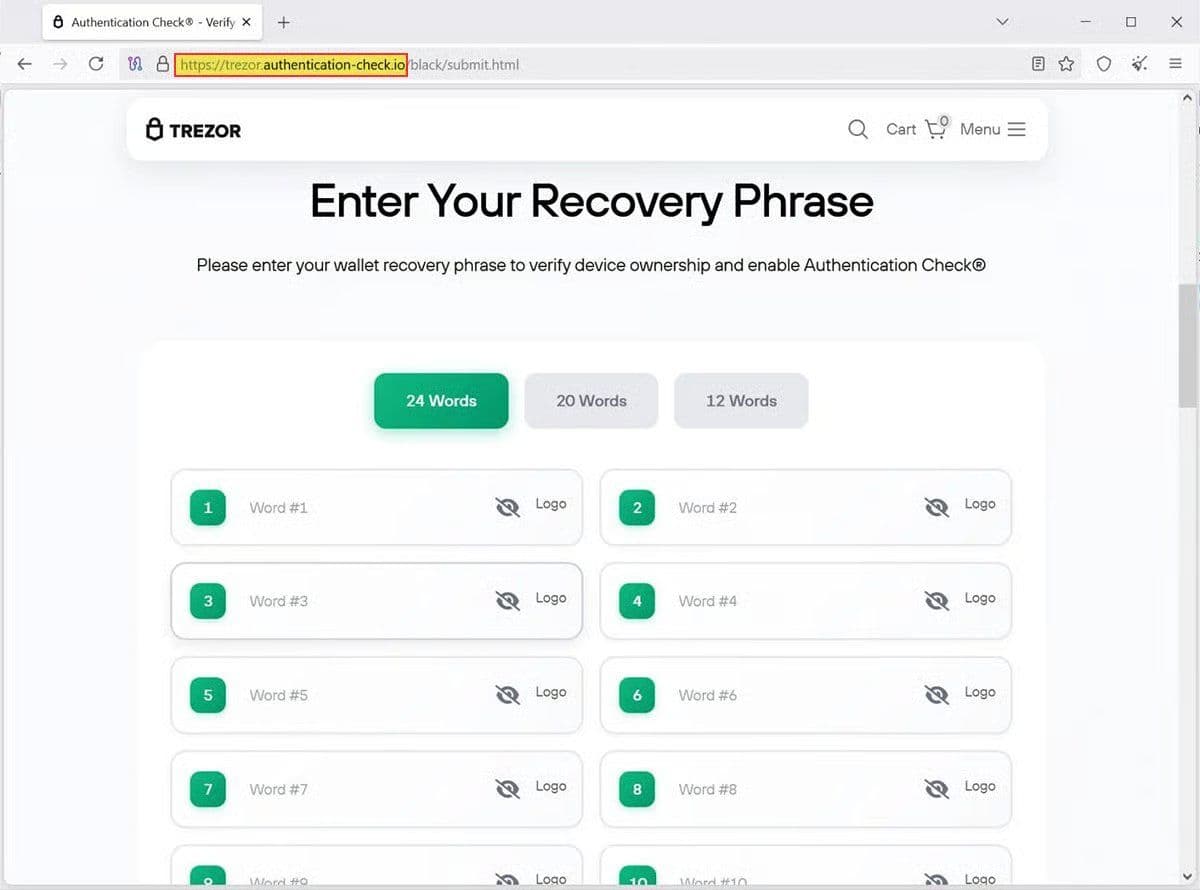 Ledger・Trezorユーザーを狙う新手の“郵送”フィッシング詐欺が発生——高品質な偽手紙でリカバリーフレーズを盗む手口