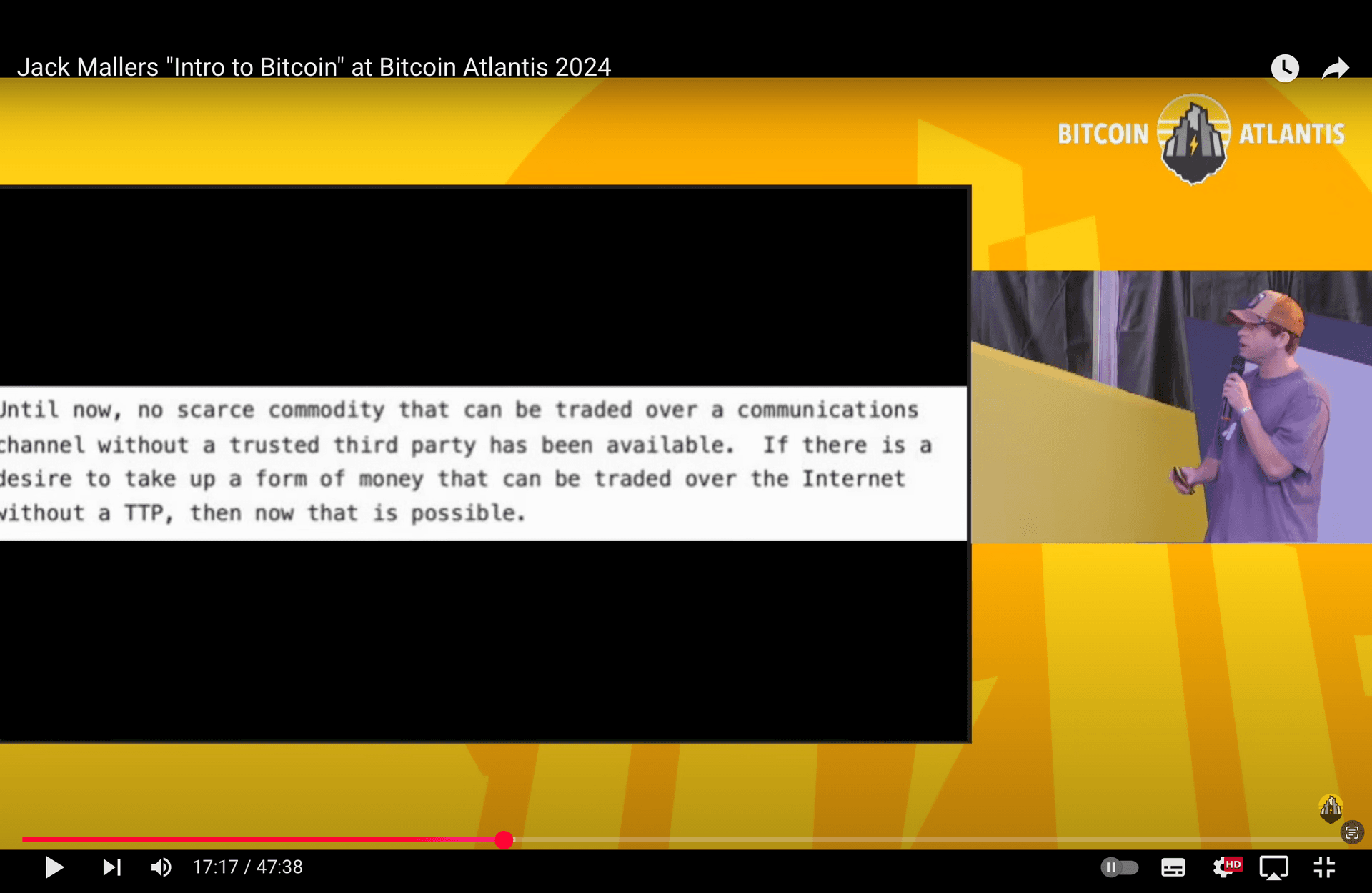 Jack Mallers「ビットコイン入門」@ビットコイン・アトランティス 2024