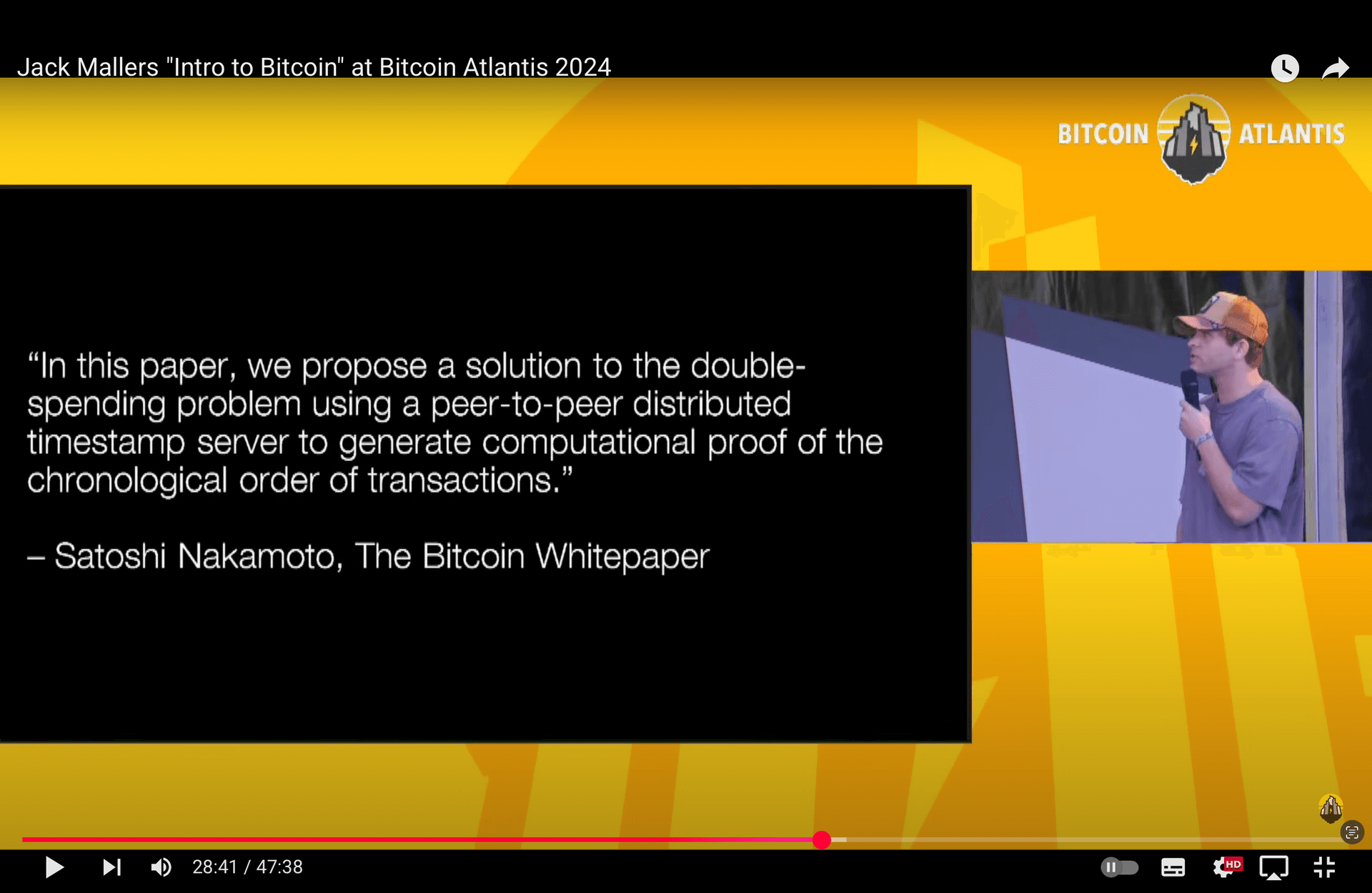 Jack Mallers「ビットコイン入門」@ビットコイン・アトランティス 2024