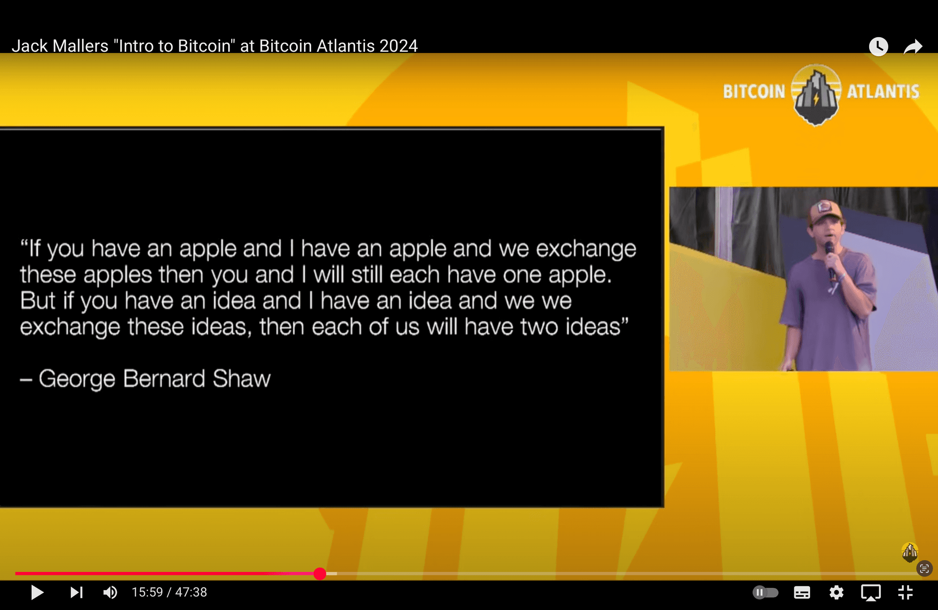 Jack Mallers「ビットコイン入門」@ビットコイン・アトランティス 2024