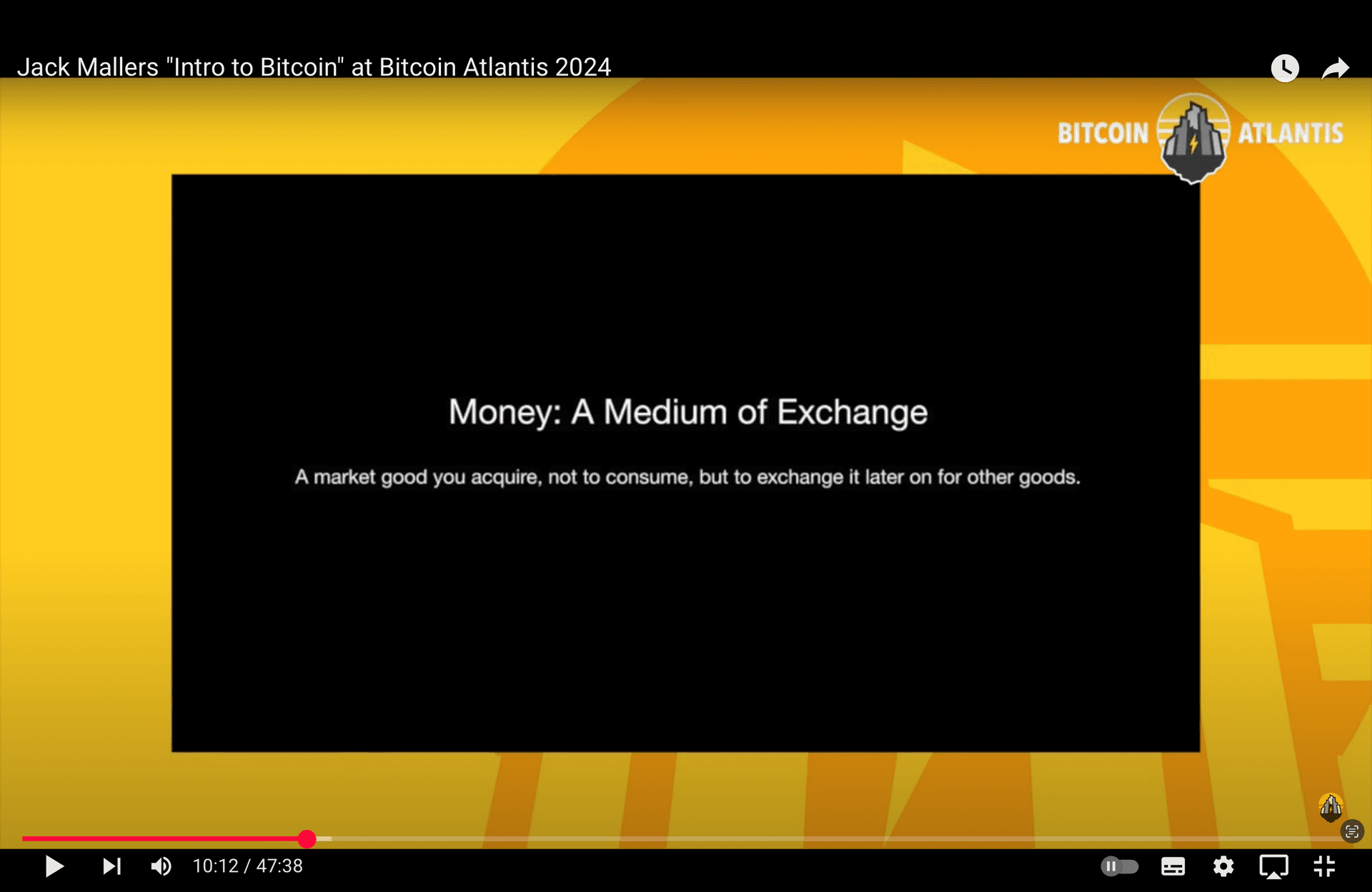 Jack Mallers「ビットコイン入門」@ビットコイン・アトランティス 2024
