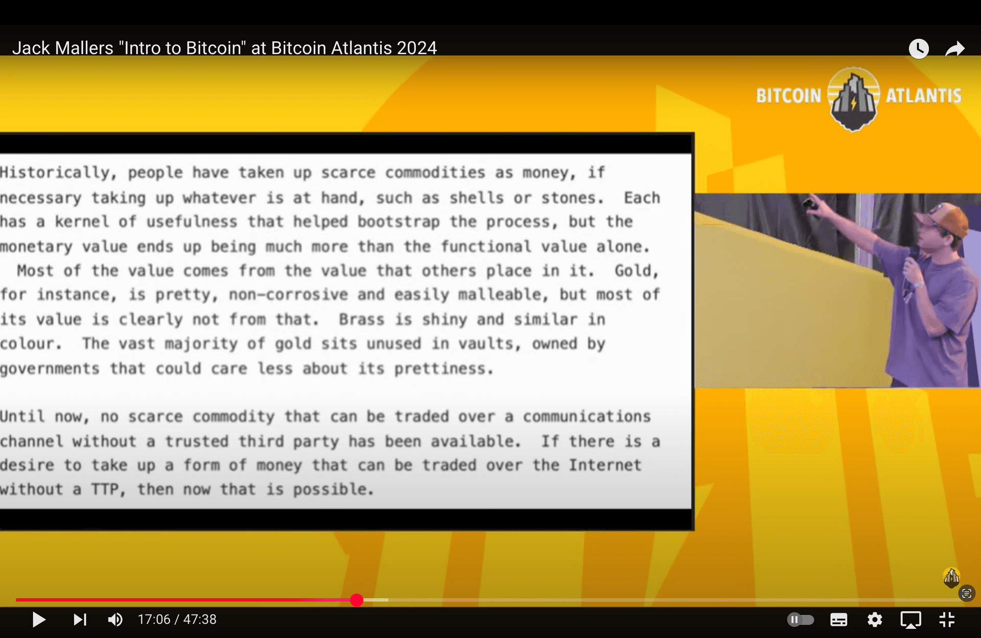 Jack Mallers「ビットコイン入門」@ビットコイン・アトランティス 2024