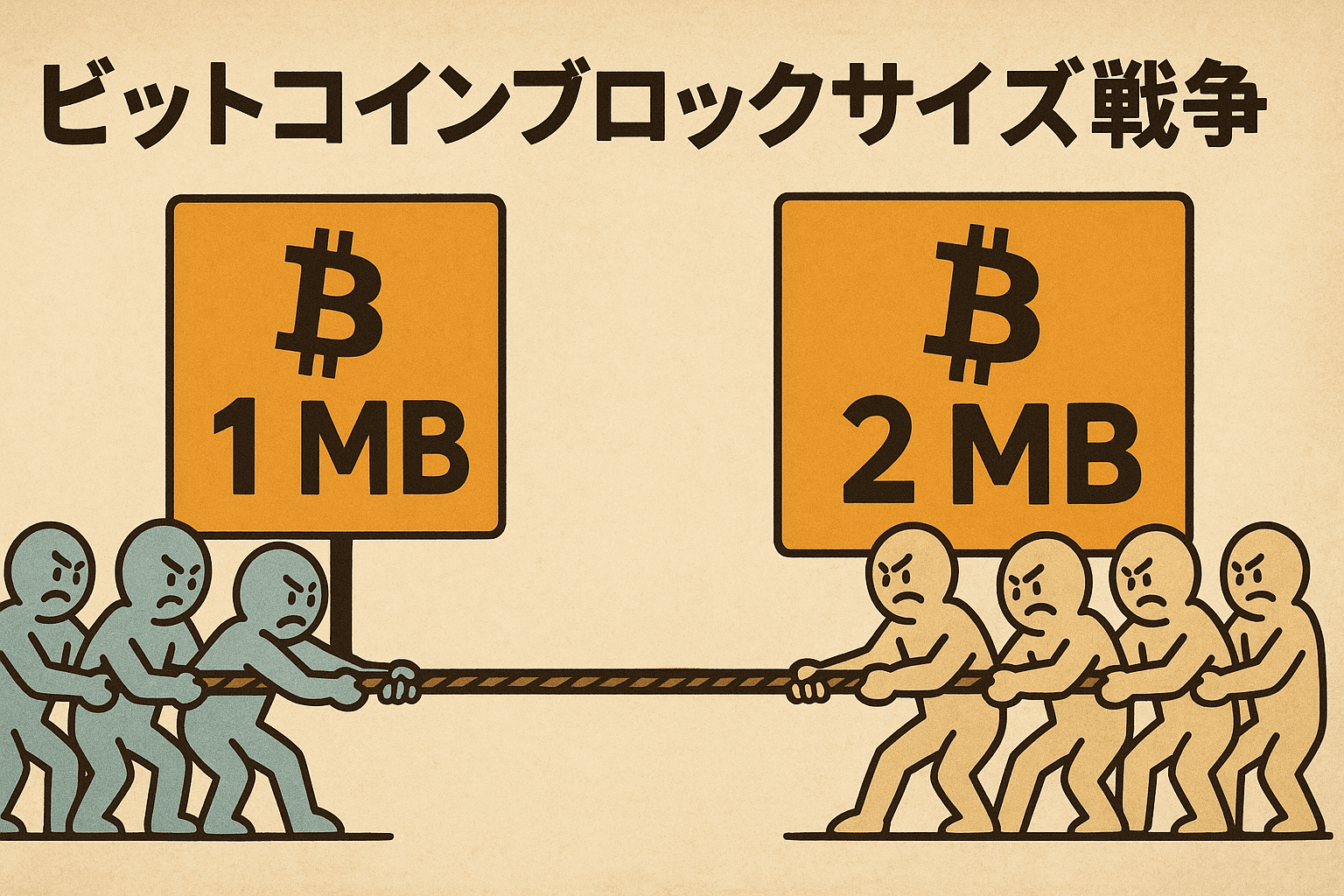 ブロックサイズ戦争とは?なぜビットコインは分かれたのか?